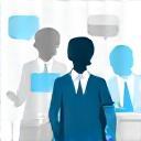 Icon representing interviewer skills training module